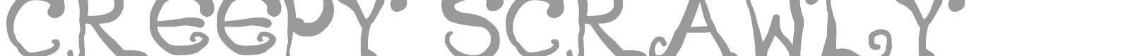 Creepy Scrawly font preview